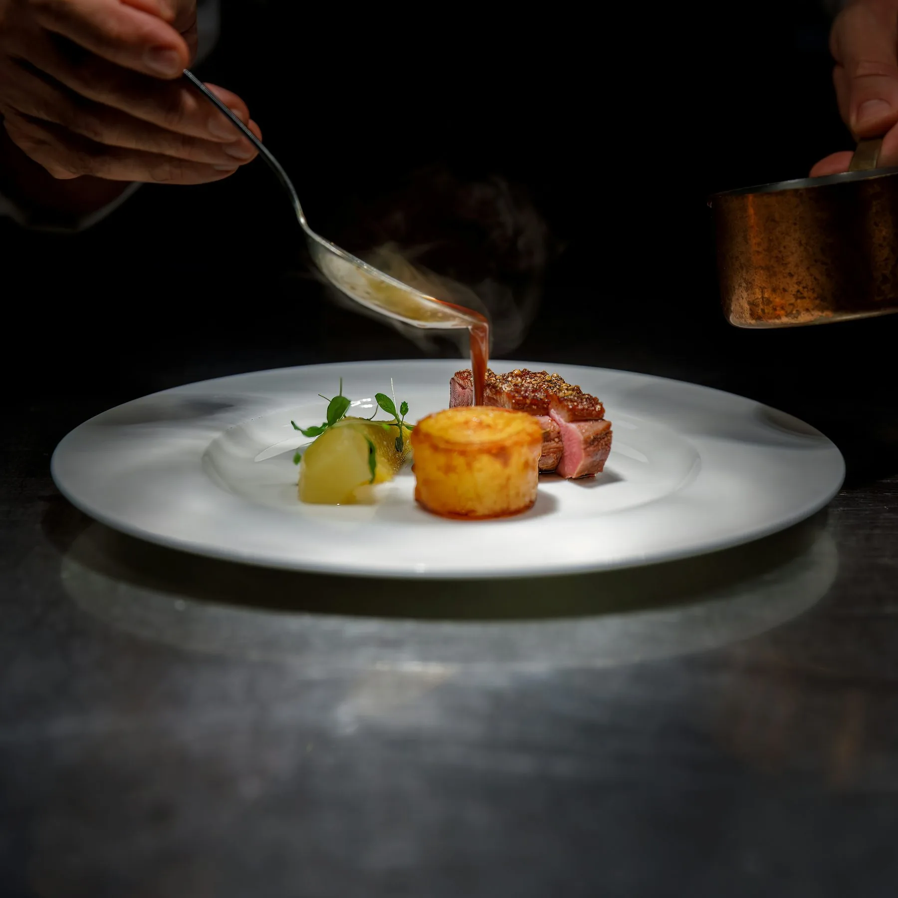 El menú degustación, con prueba previa — gastronomía de Bodega Latarce