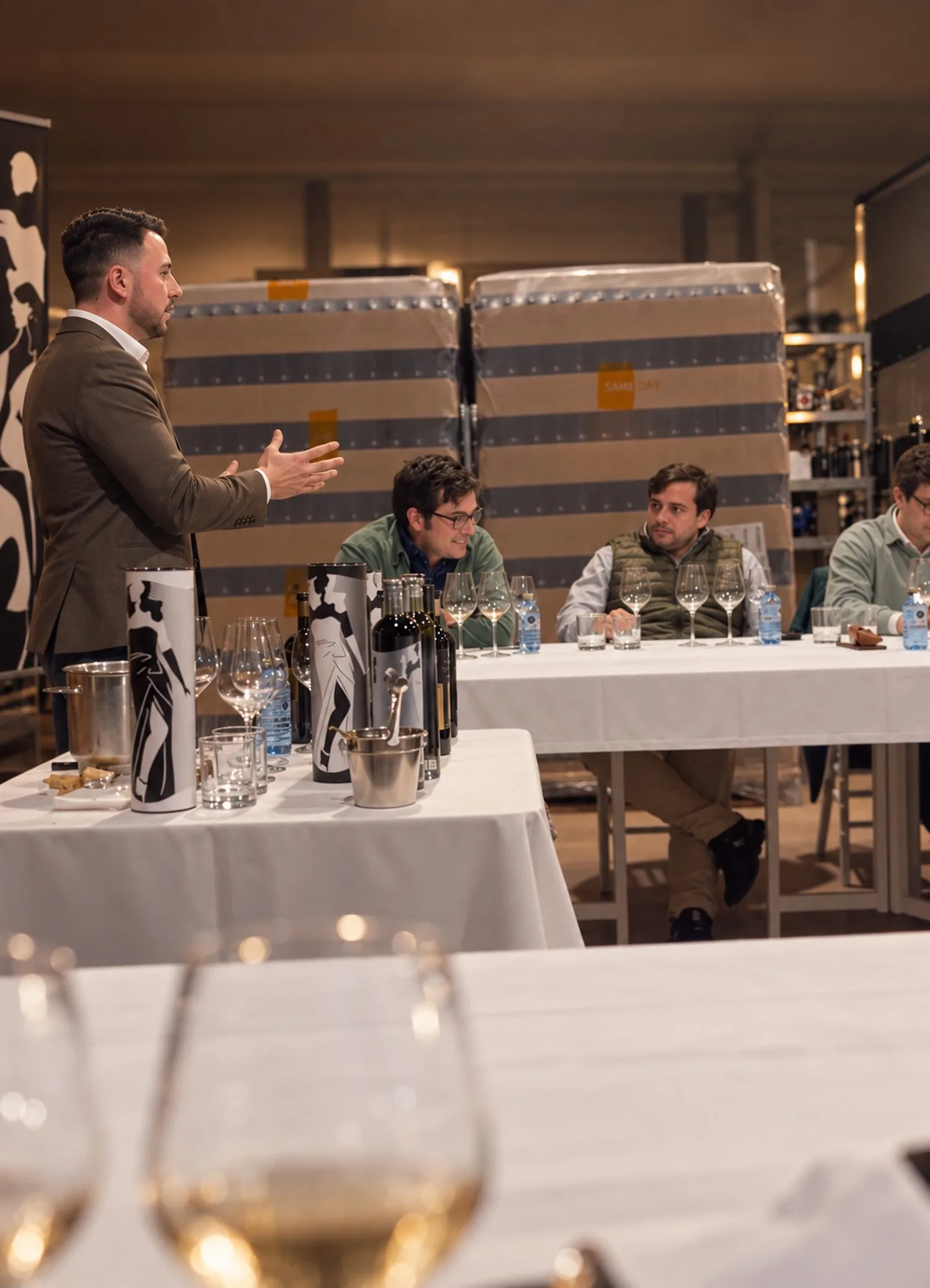 Prova guiada pela equipa da Bodega Latarce