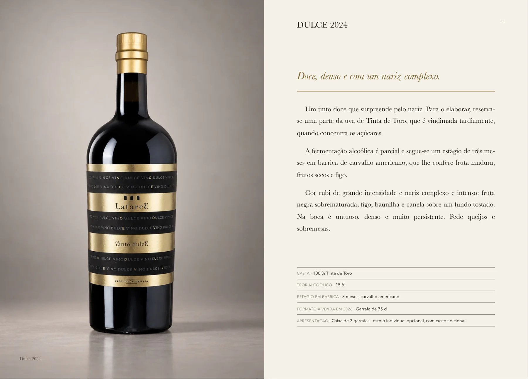 Ficha técnica de Latarce Tinto Dulce no Livro de vinhos 2026