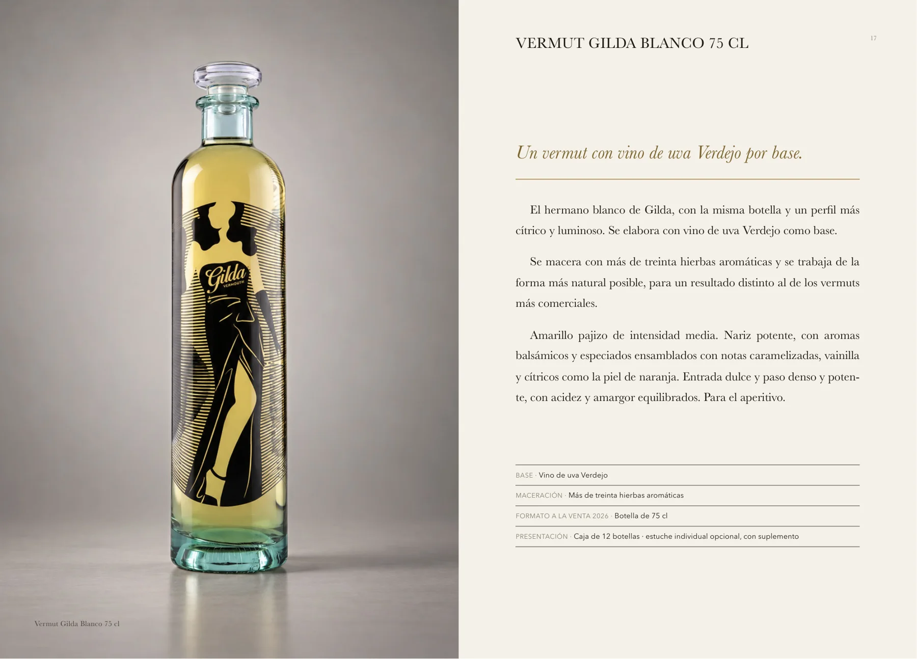 Ficha técnica de Vermut Gilda Blanco en el Libro de vinos 2026