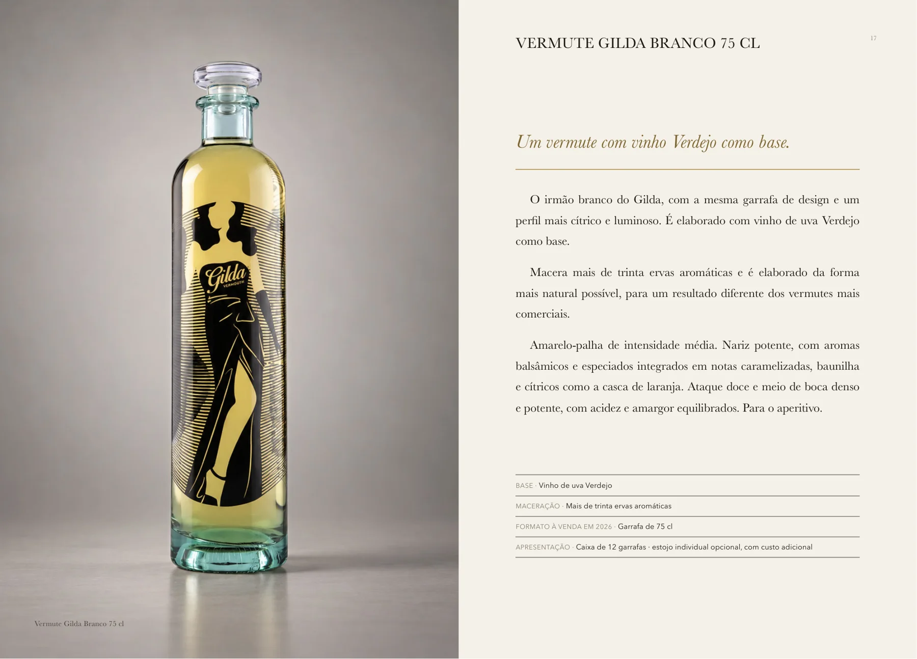 Ficha técnica de Vermut Gilda Blanco no Livro de vinhos 2026