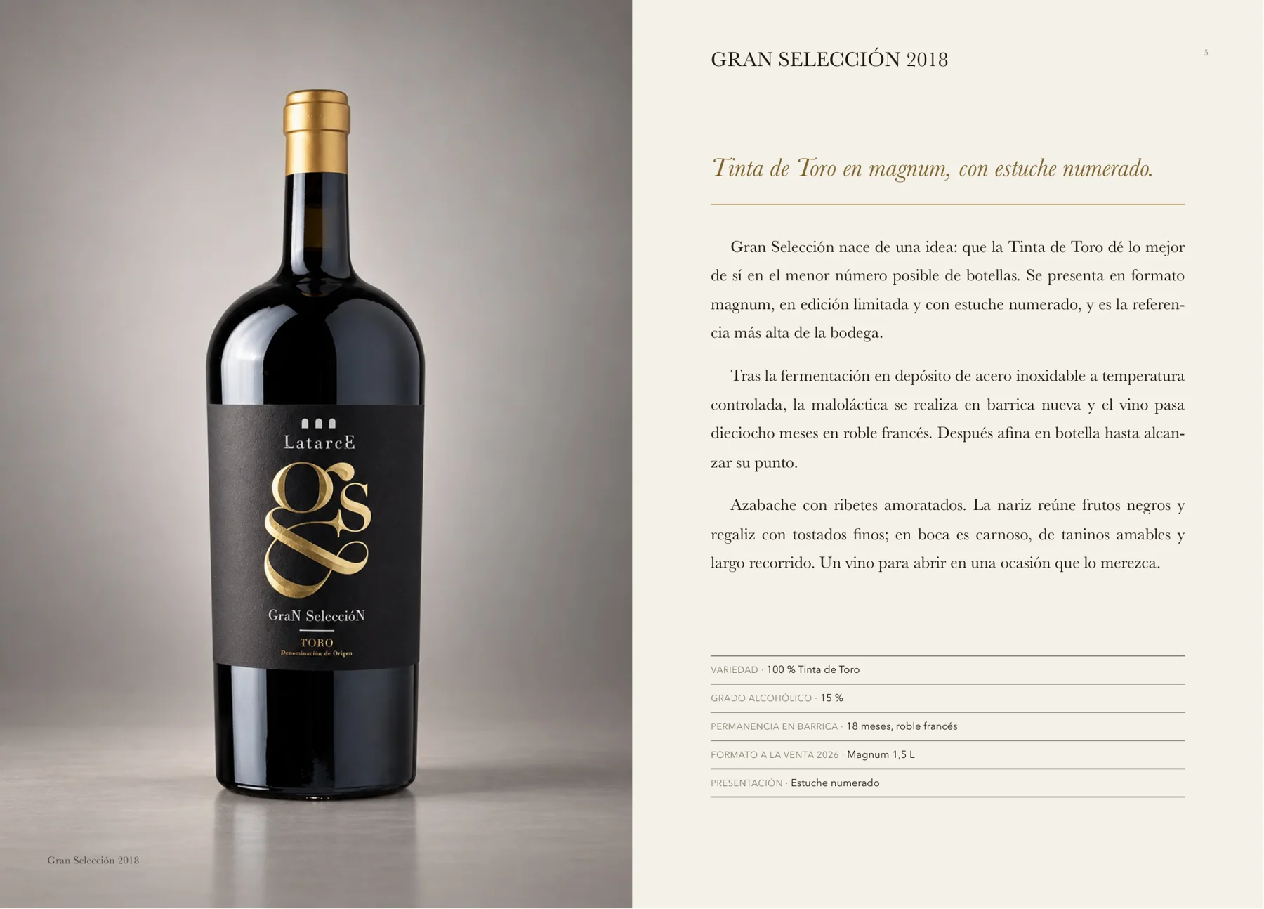 Ficha técnica de Latarce Gran Selección en el Libro de vinos 2026