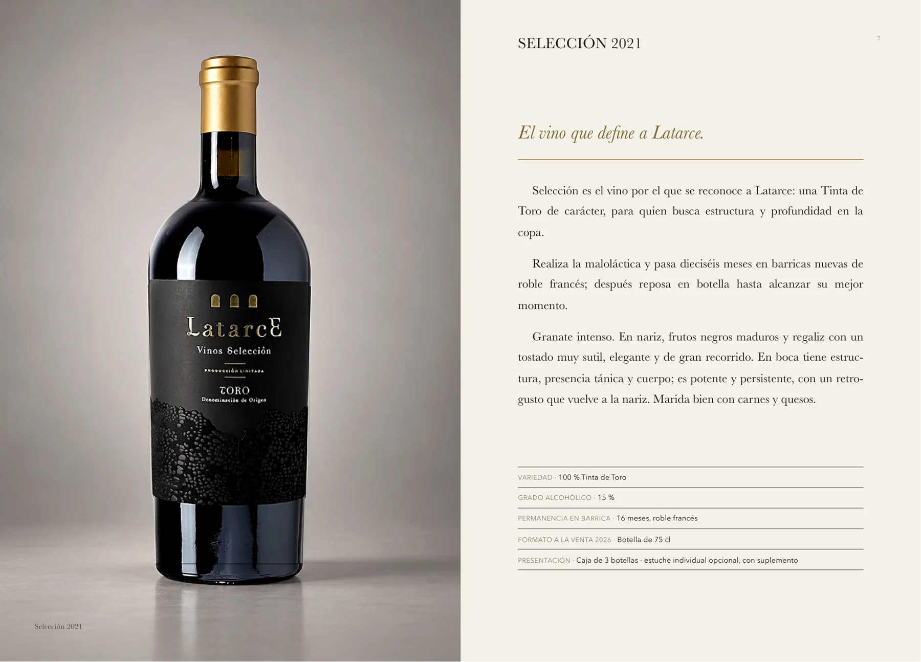 Ficha técnica de Latarce Selección en el Libro de vinos 2026