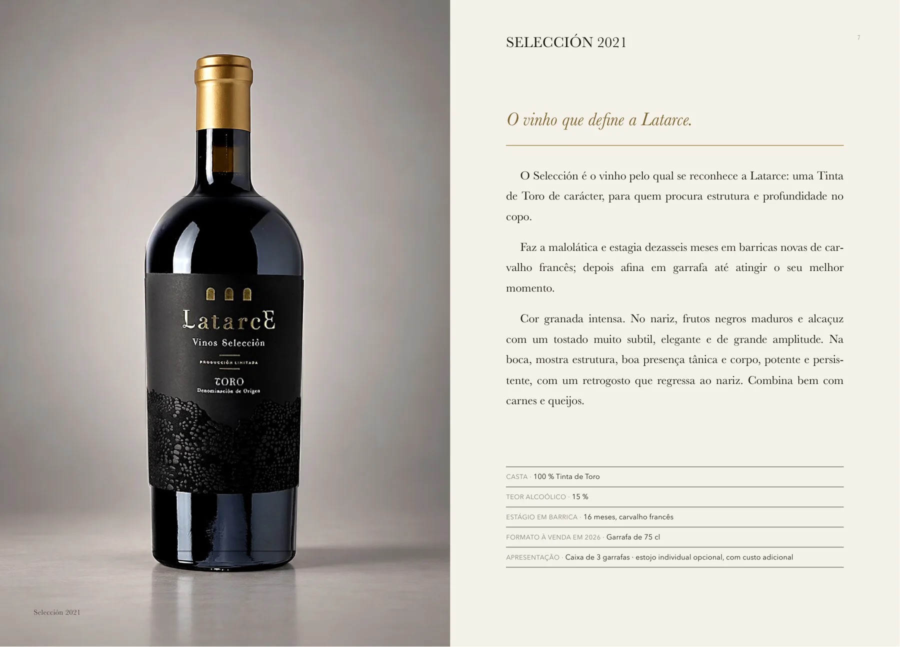Ficha técnica de Latarce Selección no Livro de vinhos 2026
