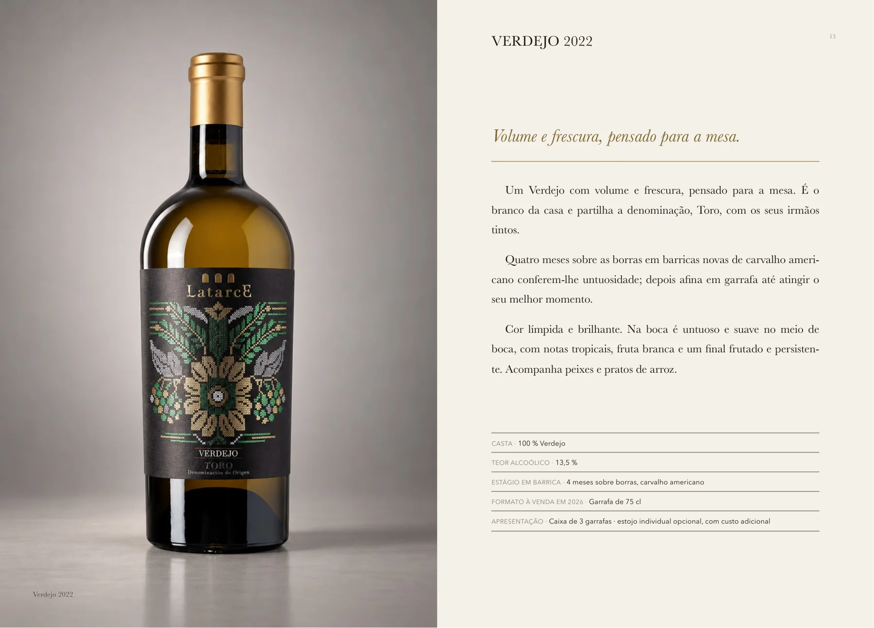 Ficha técnica de Latarce Selección Verdejo no Livro de vinhos 2026